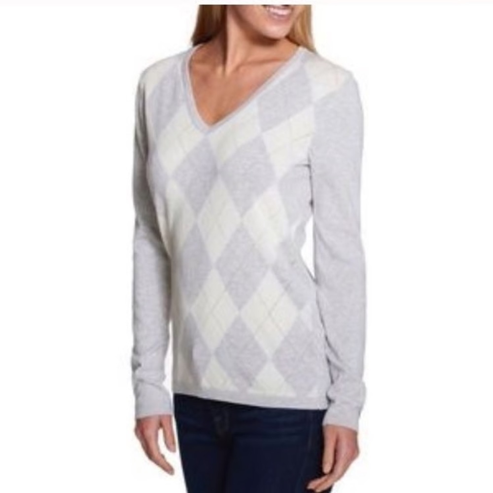 Tommy Hilfiger Women's Cotton Arglye Ivy Sweater